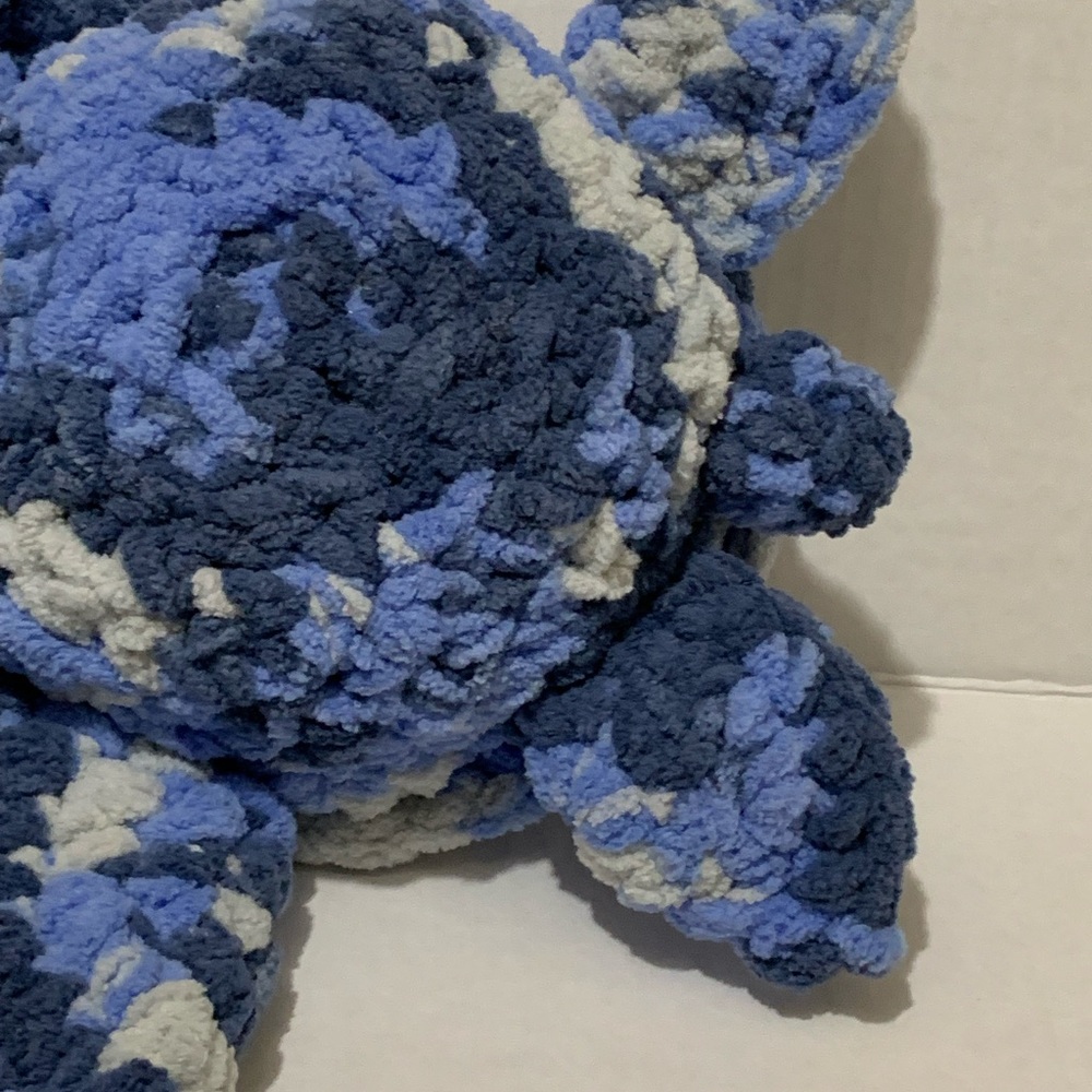 Sea Turtle Nursery Room Decor Soft Plushie Sea Turtle Handmade Crocheted - Picture 9 of 14